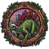 Stegosaurus Christmas Magic