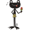 Frosch mit Eis