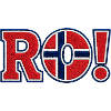 RO! Norwegen-Sticker-Schildhalter-Design