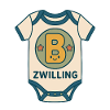 Zwilling Babybody Buchstabe B