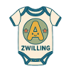 Zwilling Buchstabe A Babybody