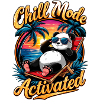 Chill Panda Sonnenuntergang