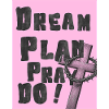 Dream Plan Pray Do Pink Cross