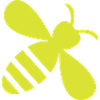 Yellow Bee Icon Pattern