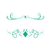 Ornamented graphic designer lettering