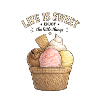Life Is Sweet IceCream Basket