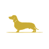 Dackel Herzdesign Lang am Körper