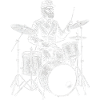 Ulysses S Grant plays drums