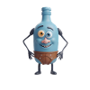 Blue Bottle Buddy in Briefs
