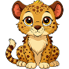 Bébé guépard mignon