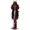 Imperial fantasy robe in red blue