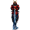 Red Warrior Samurai Coat