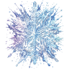 Snowflake Crystal Iced Out Splash Art