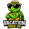 Cool Turtle Vacation Summer Saying Vacation