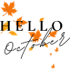 Hello October | Autumn Leaves Design