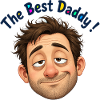 The Best Daddy Cartoon Portrait