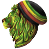 Rastafari lion's head
