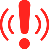 Notfallalarm Solid-Icon-Warnbenachrichtigung Sy