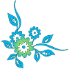 Blue flowers