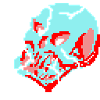 Crâne néon 8 bits