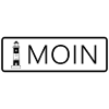 Sticker: Lighthouse with lettering Moin