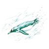 Pinguin in water