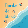 Plage pastel et vagues azur