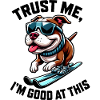 Dog Bulldog Skier Cartoon Funny