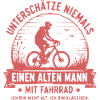 Unterschätze niemals Alten Mann am Fahrrad
