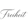 Filigrane Schrift Freiheit – Elegantes Design