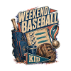 Turnier-Wochenende-Kind-Baseball-Mädchen