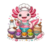 Axolotl Cupcake Cooking Magic