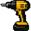 Pixel Drill Retro Tool Design