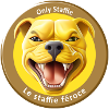 Stafficone Badge simulé féroce - 053b