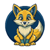 Fox Kawaii Maskottchen-Cartoon-Clipart-Logo