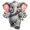 Friendly elephant