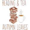 Reading in autumn with tea