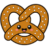Kawaii Pretzel Smiling Snack
