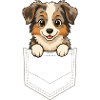 Australian Shepherd Puppy Cartoon, The