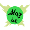 May be – Green Circle Graphic