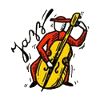 Conception de musiciens de contrebasse jazz