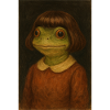 Froschmädchen im Retrolook