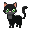 Cute black cat