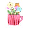 Pastel Flowers Mug Design