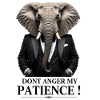 Elephant in Tuxedo – Patience Motif