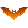 Bat Orange Halloween Costume Spooky