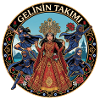 Brautkönigin mit Tänzern