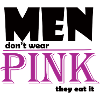 Pink Serif Logo Tee Art