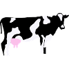 Vache brodée