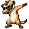 Dabbing Meerkat